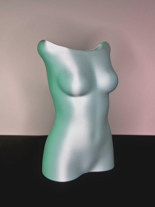 Dried flower vase (in the shape of a female body)